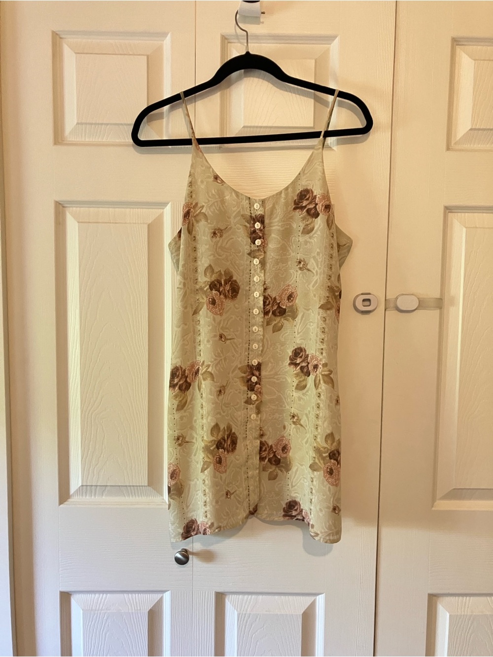 ANDREA FENZI Beige Silk-Look Blouse